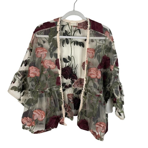 Altar'd State Sweaters - Altar'd State | NWT Cropped Floral Kimono Embroidered Granny Cottage Medium